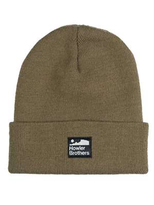 Howler Brothers Command Beanie in Army Green Howler Brothers Apparel at Mad River Outfitters