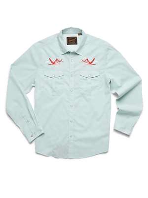 Howler Brothers Gaucho Snapshirt - Flamingo at the Moon at Mad River Outfitters