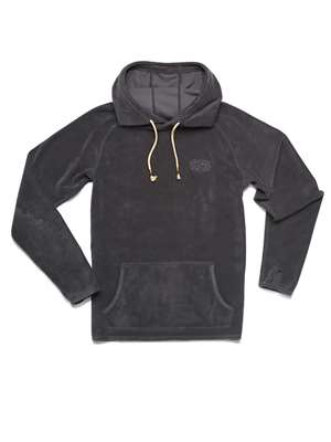 Howler Brothers Terry Cloth Hoodie in Antique Black. Men's Fly Fishing Shirts at Mad River Outfitters