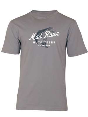 Mad River Outfitters Pigment Dyed T-Shirt- cement with MRO bass logo