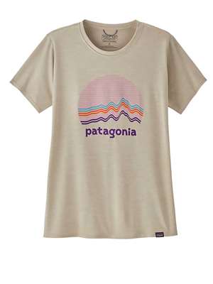 Patagonia Women's Capilene Cool Daily Graphic Shirt in Pumice X-Dye Capilene Long Underwear
