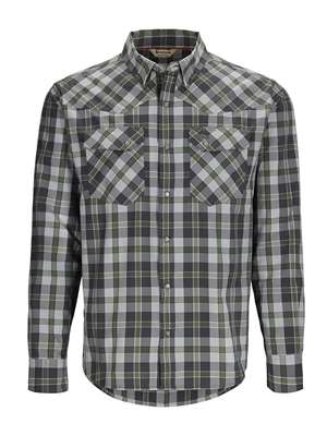 Simms Brackett Shirt- backcountry clover plaid Men's Fly Fishing Shirts at Mad River Outfitters
