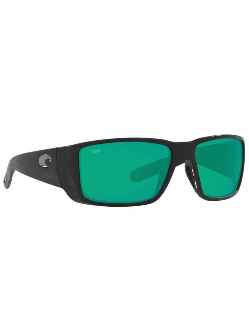 Costa Blackfin Pro Sunglasses- matte black with green mirror 580G