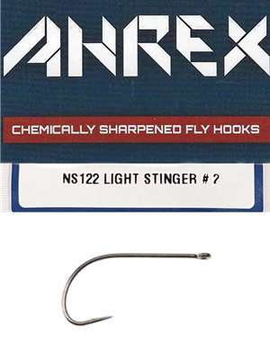 Ahrex NS122 Light Stinger Hooks streamer fly tying hooks