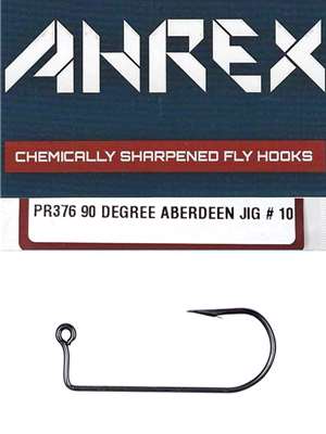 Ahrex PR376 90 Degree Aberdeen Jig Hooks fly tying hooks bass panfish poppers