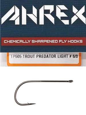 Ahrex TP605 Trout Predator Streamer Light Hooks New Fly Tying Materials at Mad River Outfitters