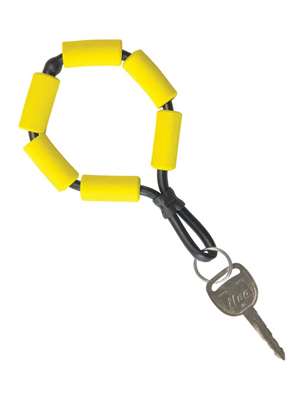 Chums Floating Keychain in Bright Yellow saltwater fly fishing