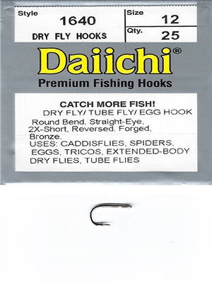 Dry Fly Hooks Daiichi 1170 Standard - Troutlore Flytying Store