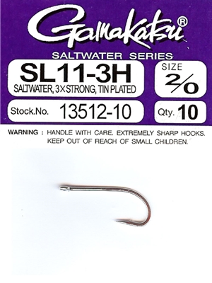 Mustad Saltwater 34011 Fly Hooks - S74SNP-DT - Duratin - 4