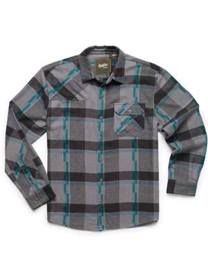 Howler Brothers Harker's Flannel at Mad River Outfitters in Grey Stoke Men's Fall Flannels 2024- our selection of Flannel Shirts at MRO