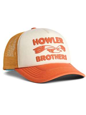 Howler Brothers Lone Gull Foam Dome Hat in Bold Orange New Hats at Mad River Outfitters