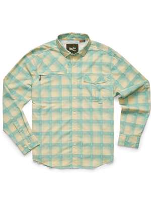 Howler Brothers Matagorda Shirt in Sheldon Dobby Plaid: Parchment Men's Fly Fishing Shirts at Mad River Outfitters