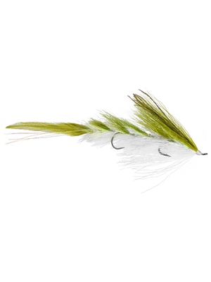 Alex Lafkas' Modern Deceiver Fly- olive/white Discount Fly Fishing Flies at Mad River Outfitters