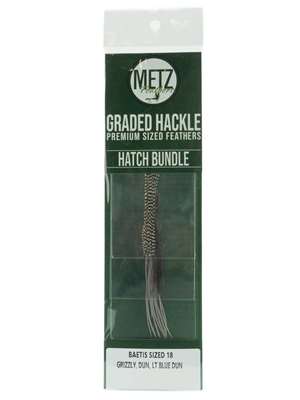 Metz Hackle Hatch Bundle - Baetis Hackle and Dry Flies