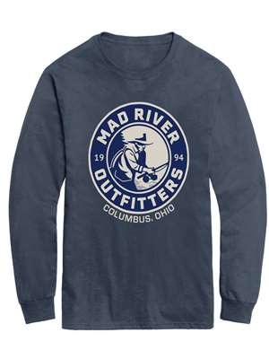 Mad River Outfitters Long-Sleeve T-Shirt- Denim mad river outfitters Men's T-Shirts