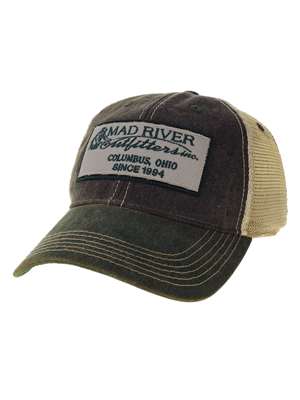 Mad River Outfitters Old Favorite Trucker Hat- black/green Fly Fishing Hats at Mad River Outfitters