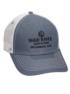 Mad River Outfitters Sideline Trucker Hat- Steel/White