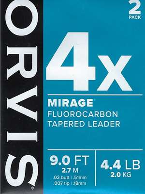 orvis mirage fluorocarbon leaders General Fly Fishing Leaders- Freshwater