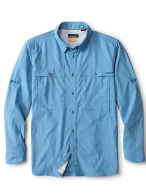 Orvis Open Air Caster Shirt- pacific blue/white Men's Fly Fishing Shirts at Mad River Outfitters