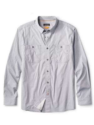 Orvis River Guide 2.0 Long Sleeved Shirt- titanium check Men's Fly Fishing Shirts at Mad River Outfitters