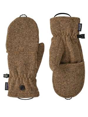 Patagonia Better Sweater Fleece Gloves in Raptor Brown Shop great fly fishing gifts for women at Mad River Outfitters