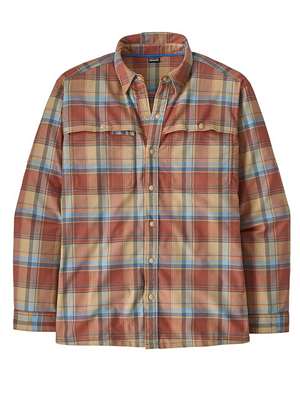Patagonia Men's Early Rise Stretch Shirt in Rainsford: Burl Red Patagonia Apparel for Sale
