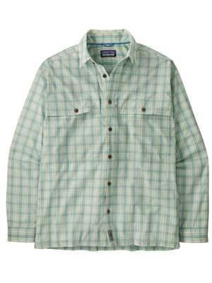 Patagonia Men's Long-Sleeved Island Hopper Shirt in Dipper: Rinsed Green Men's Fly Fishing Shirts at Mad River Outfitters