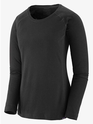 Patagonia Women's Capilene Midweight Crew in Black. Shop great fly fishing gifts for women at Mad River Outfitters