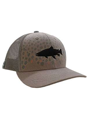 RepYourWater Brown Trout Flank Hat in Multi Front/Grey Mesh New Hats at Mad River Outfitters