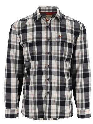 simms coldweather shirt Gunmetal Logan Plaid Men's Fall Flannels 2024- our selection of Flannel Shirts at MRO