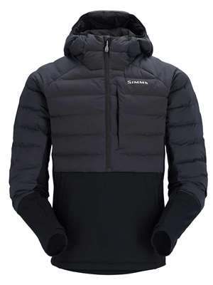 Simms Men's Exstream Insulated Pullover Hoody- black Simms Baselayers and Insulation