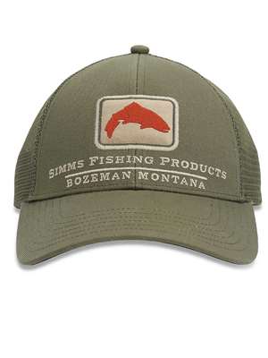 simms trout trucker hat riffle green Simms Hats