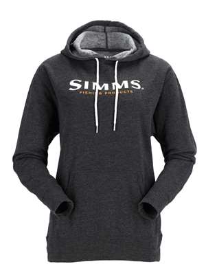 Simms Women's Logo Hoody- charcoal mad river outfitters women's sweaters and vests
