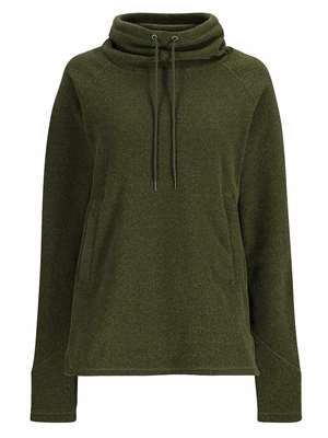 Simms Women's Rivershed Sweater- riffle green heather