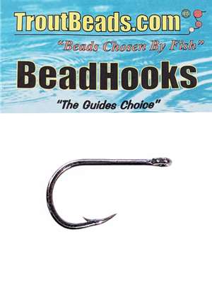 Trout Bead BeadHooks in Nickel fly tying egg hooks