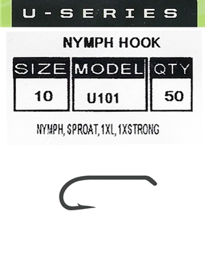 Umpqua U-Series Fly Tying Hook- U101 - 50 Pack