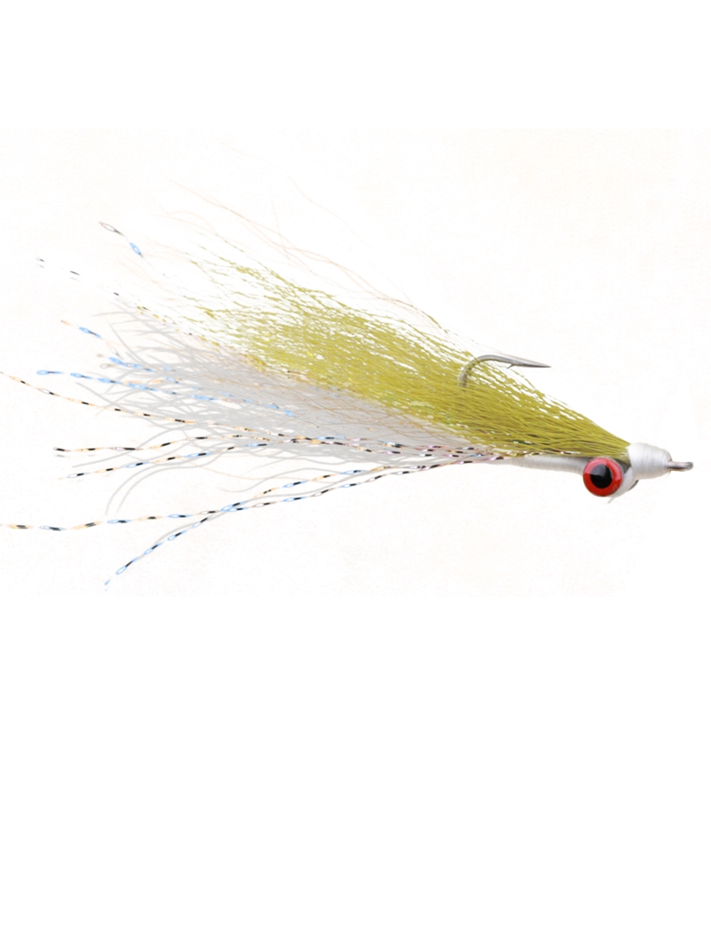 Clouser Minnow Olive and White