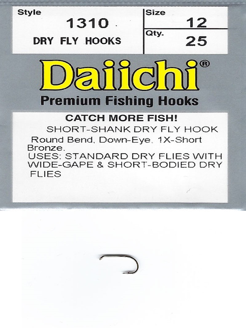 Daiichi 1310 Short Shank Dry Fly Hook