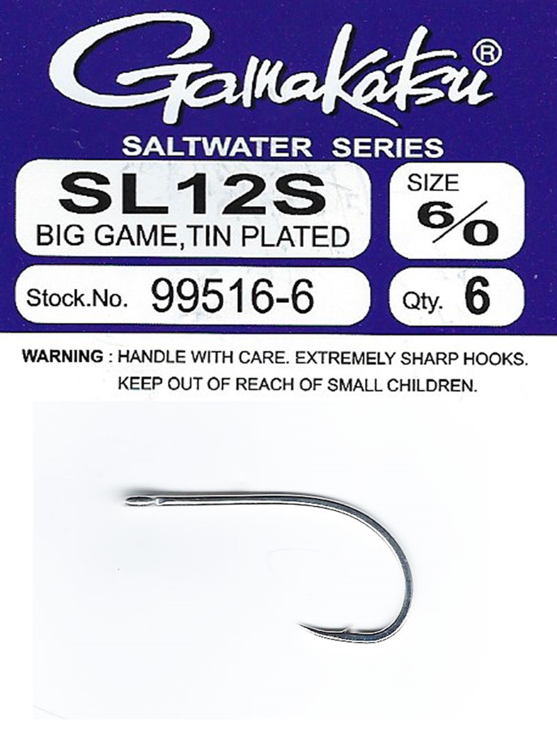 GAMAKATSU Fishing Hooks - SL12S Saltwater Fly Big Game
