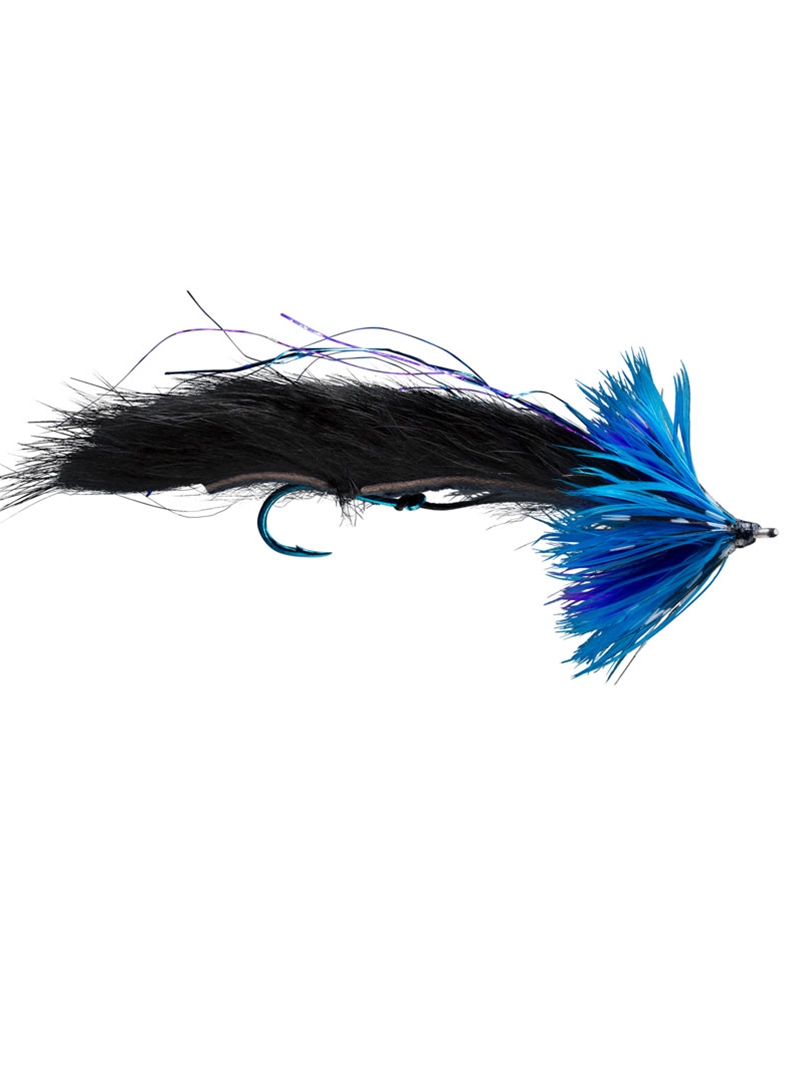 String Leech Fly- black and blue
