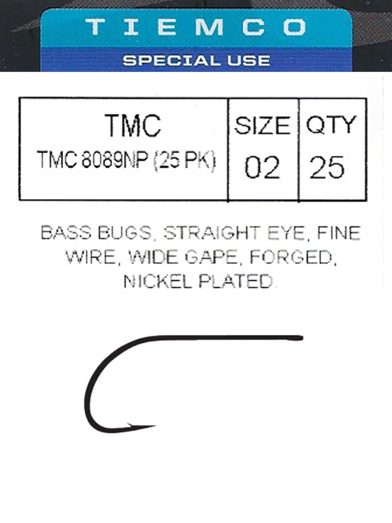 Tiemco 8089 NP Bass Bug Hook