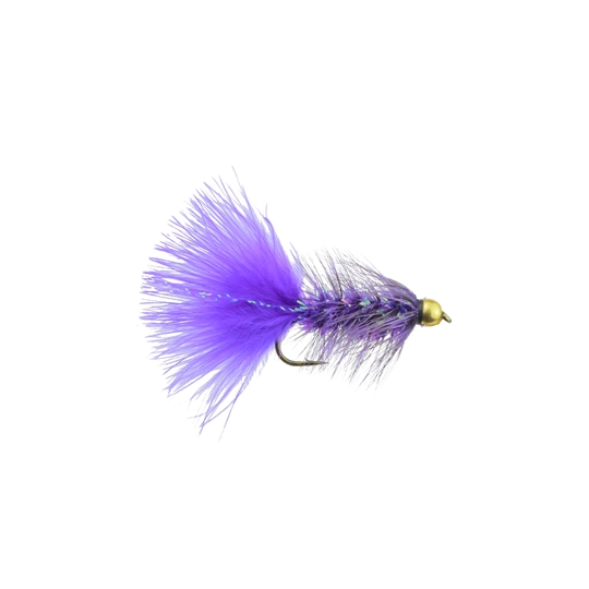 Fly Fishing Flies (Bass, Bream, Trout, Salmon) Beadhead Crystal Bugger Grey  (x6)