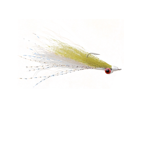 Mini Clouser Minnow - Chart/White