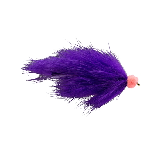 Egg Sucking Crystal Leech - Purple w/ salmon egg, Fly Fishing Flies For  Less