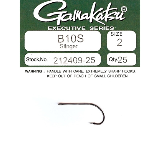 Gamakatsu B10S Stinger Hook Nickel Silver Black – Dirty Water Fly