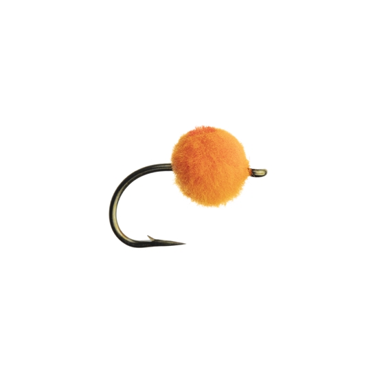 Fly Fishing Egg Pattern, Glo Bug, One Dozen Wet Flies in Pink and Orange,  Size 6, Great for Big Trout, Bass, Panfish and Other Freshwater Fish