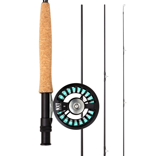 TFO NXT Black Label 4pc Fly Rod Combo