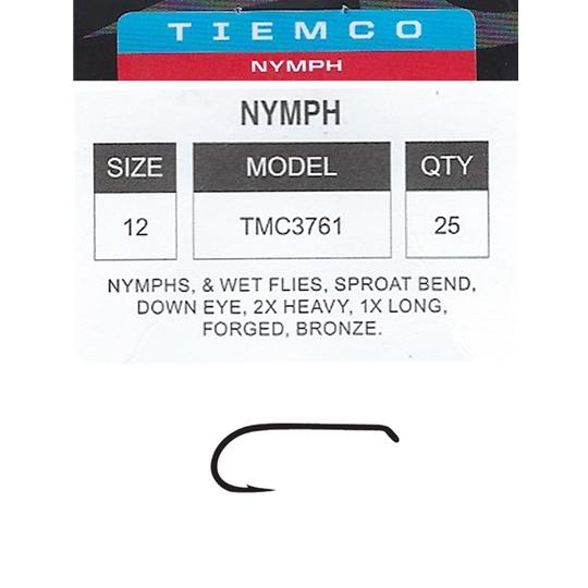 Tiemco Fly Tying Hooks TMC 3761 SP-BL