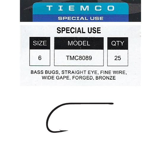 Tiemco 8089 Bass Bug Hook