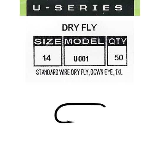 Umpqua U-Series Hooks U002 Dry Fly Hook - 50 Pack--Fly Tying  Hooks-- — Big Y Fly Co